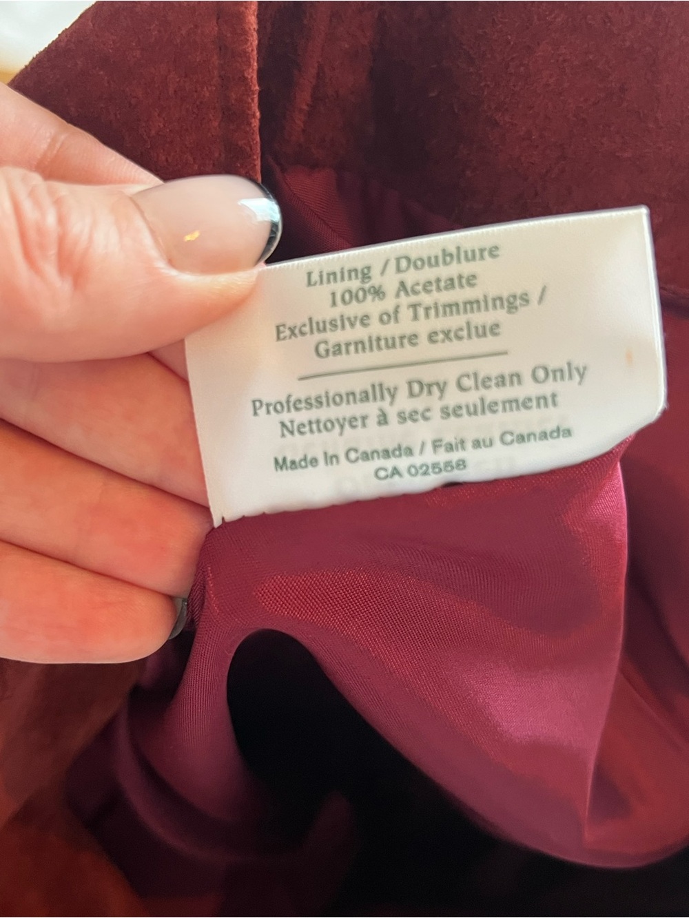 Danier Burgundy Midi Skirt - Picture 10 of 11